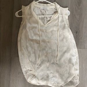 Rose and olive tank top